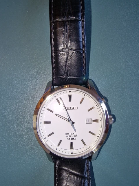 Seiko kinetic 2024 sapphire 100m